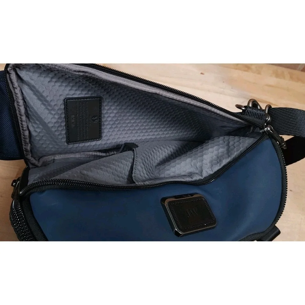 TUMI Alpha Bravo Platoon Sling Bag Backpack Navy Blue Nylon Crossbody 232799NVY